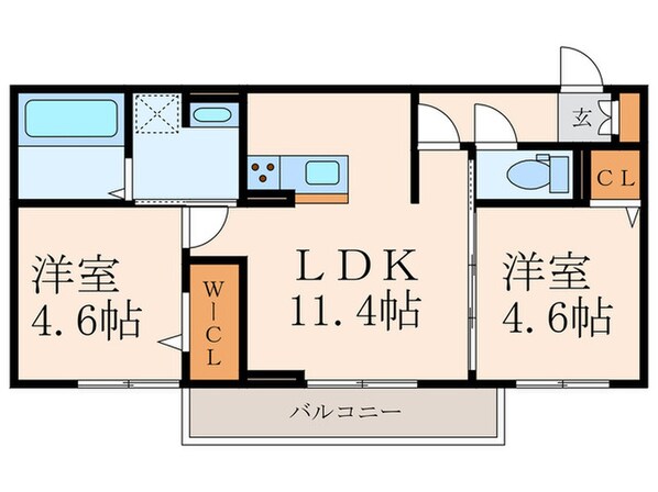 AURALEE足立の物件間取画像